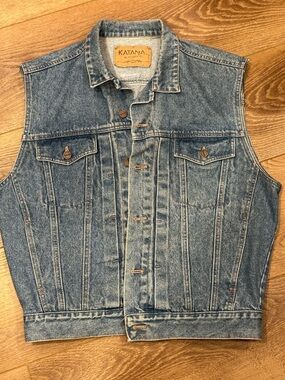 Stonewash Denim Vest - Sleeveless Men's Jean Jacket